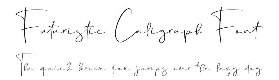 Futuristic Caligraph Font by perspectype — Script Handwritten Font