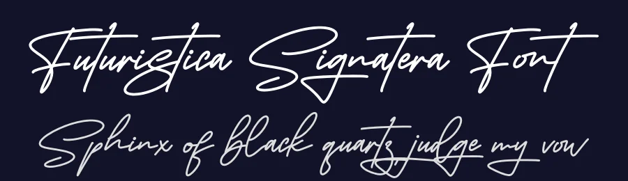 Futuristica Signatera Font by letternity — Script Handwritten Font — thumbnail 2
