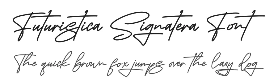 Futuristica Signatera Font by letternity — Script Handwritten Font
