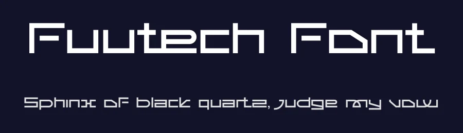 Fuutech Font by erifqizefont — Display Font — thumbnail 2