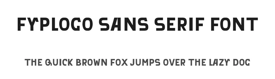 Fyplogo Sans Serif Font by ffeeaarr — Display Font