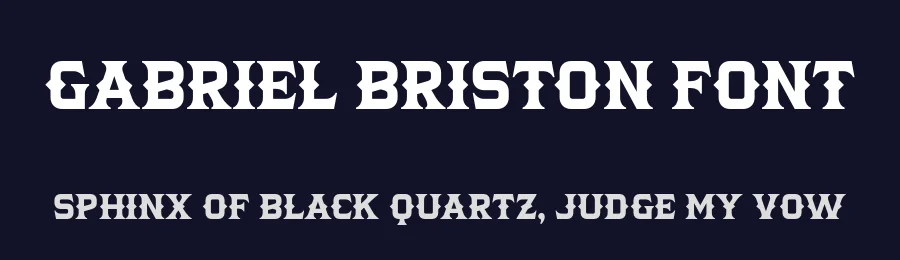 Gabriel Briston Font by grezlinestudio — Display Font — thumbnail 2