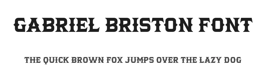 Gabriel Briston Font by grezlinestudio — Display Font