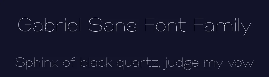 Gabriel Sans Font Family by Fontfabric — Sans Serif Font — thumbnail 2