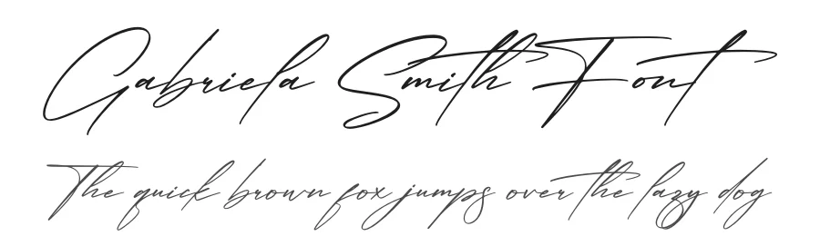 Gabriela Smith Font by letternity — Script Handwritten Font