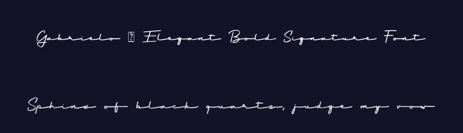 Gabrielo – Elegant Bold Signature Font by Abo Daniel Studio — Script Handwritten Font — thumbnail 2