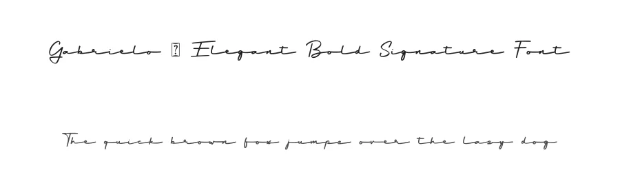 Gabrielo – Elegant Bold Signature Font by Abo Daniel Studio — Script Handwritten Font