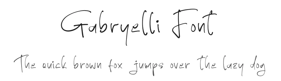 Gabryelli Font by glorytype — Decorative Font