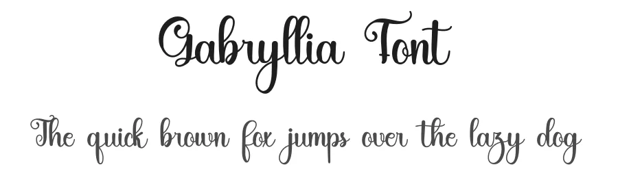 Gabryllia Font by freshtypeink — Script Handwritten Font