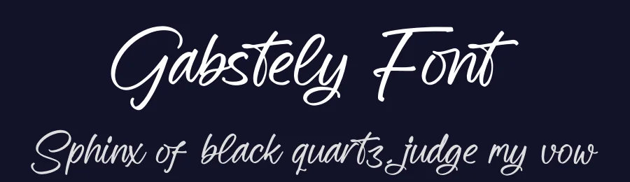 Gabstely Font by glorytype — Script Handwritten Font — thumbnail 2
