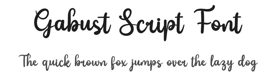 Gabust Script Font by twinletter — Script Handwritten Font