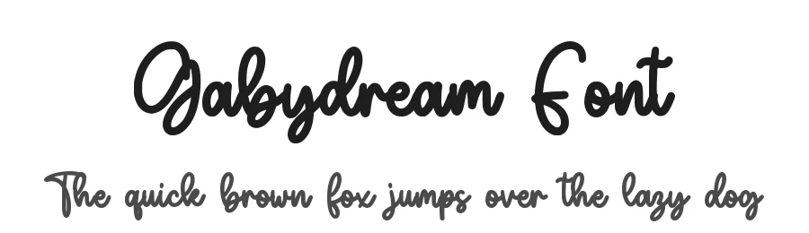 Gabydream Font by qwrtype — Script Handwritten Font