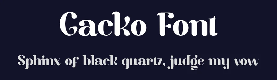 Gacko Font by bearydsgn — Display Font — thumbnail 2