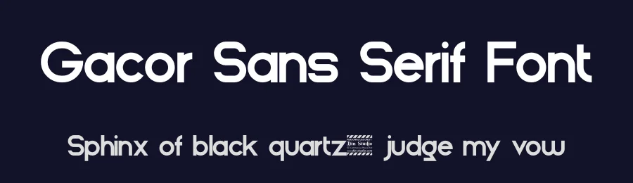 Gacor Sans Serif Font by Din Studio — Sans Serif Font — thumbnail 2