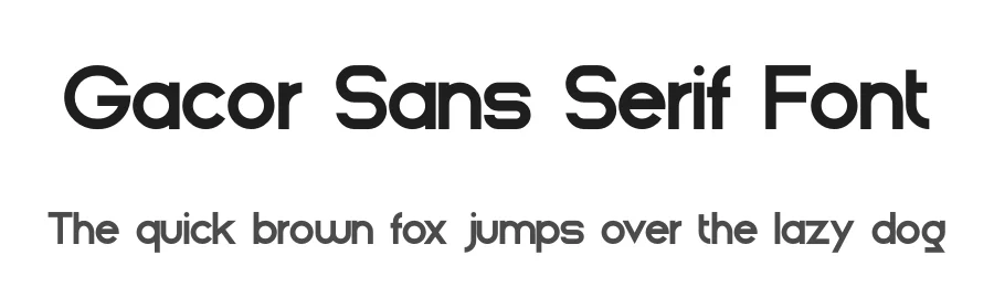 Gacor Sans Serif Font by Din Studio — Sans Serif Font