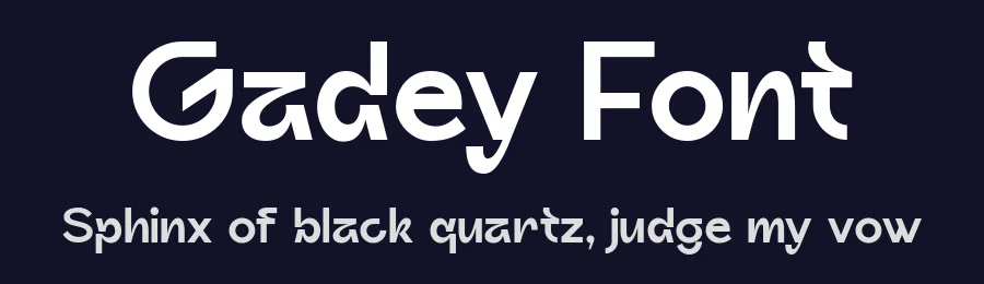Gadey Font by Sealoung — Sans Serif Font — thumbnail 2
