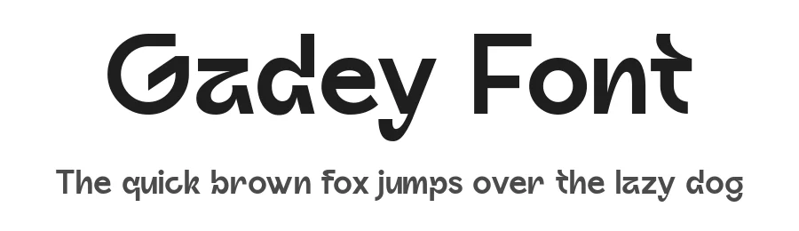 Gadey Font by Sealoung β Sans Serif Font