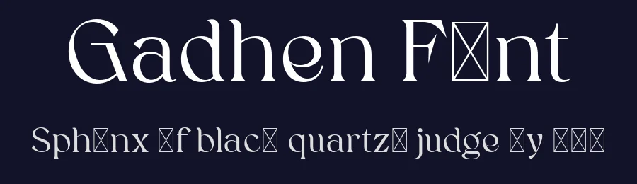 Gadhen Font by Imoodev — Display Font — thumbnail 2