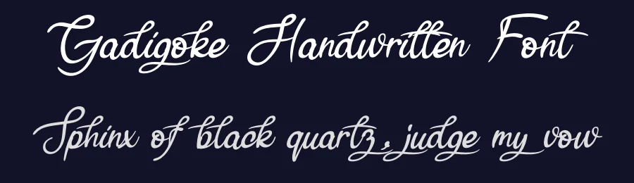 Gadigoke Handwritten Font by andikastudio — Script Handwritten Font — thumbnail 2