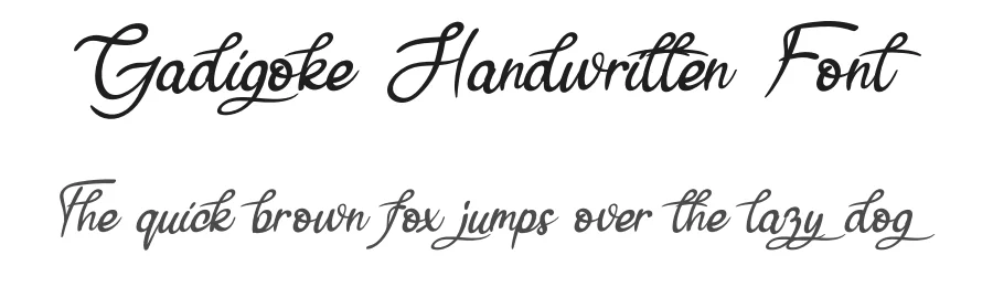 Gadigoke Handwritten Font by andikastudio — Script Handwritten Font
