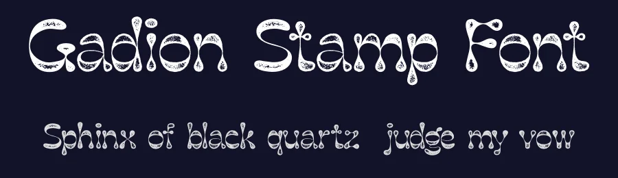 Gadion Stamp Font by craftsupplyco — Display Font — thumbnail 2