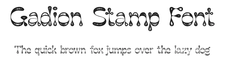 Gadion Stamp Font by craftsupplyco — Display Font