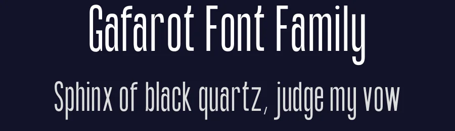 Gafarot Font Family by Emmanuel THEROND — Sans Serif Font — thumbnail 2