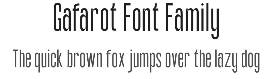 Gafarot Font Family by Emmanuel THEROND — Sans Serif Font