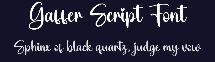 Gaffer Script Font by creativeletter — Script Handwritten Font — thumbnail 2