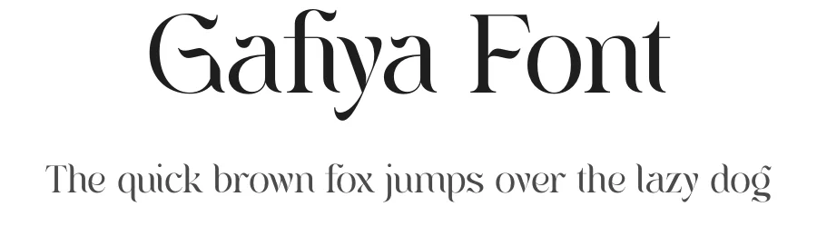 Gafiya Font by Rantautype — Serif Font