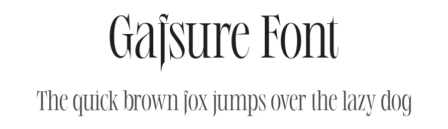 Gafsure Font by Jolicia Type — Serif Font