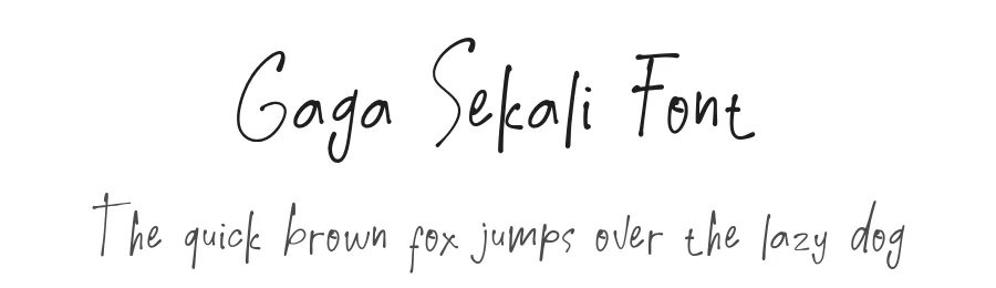 Gaga Sekali Font by idealeksis — Script Handwritten Font