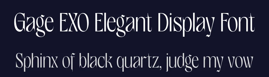 Gage EXO Elegant Display Font by Casloop Studio — Decorative Font — thumbnail 2