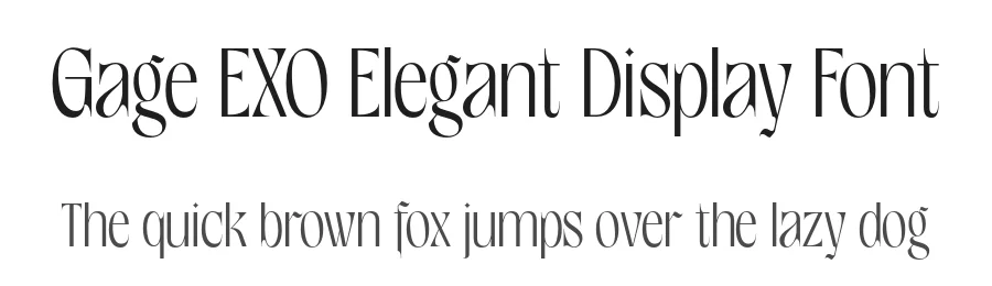 Gage EXO Elegant Display Font by Casloop Studio — Decorative Font