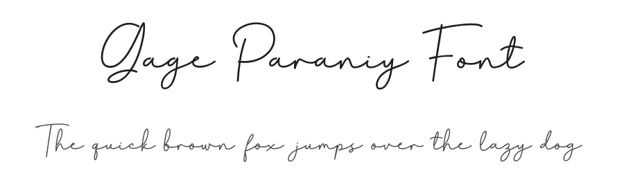 Gage Paraniy Font by twinletter — Script Handwritten Font