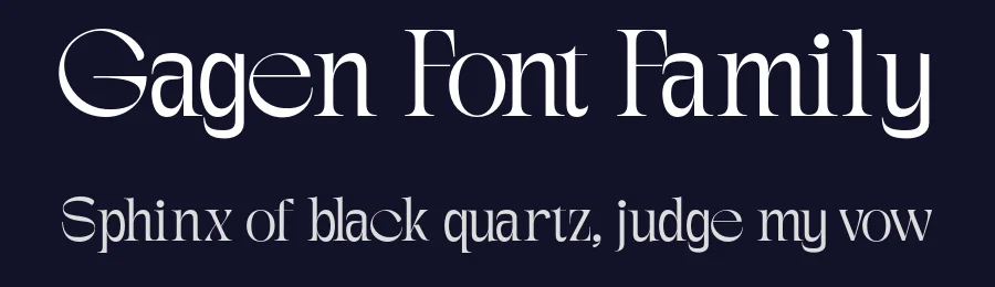 Gagen Font Family by Enxyclo Studio — Display Font — thumbnail 2
