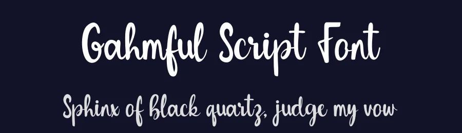 Gahmful Script Font by Creatifontstudios — Script Handwritten Font — thumbnail 2