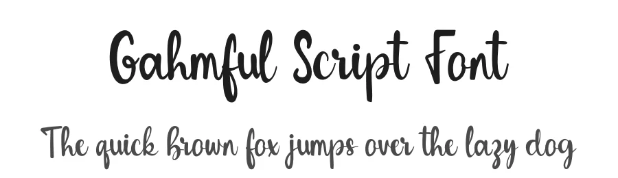 Gahmful Script Font by Creatifontstudios — Script Handwritten Font