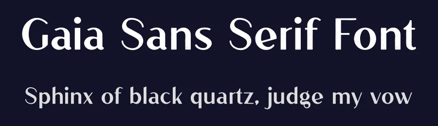 Gaia Sans Serif Font by vpcreativeshop — Display Font — thumbnail 2