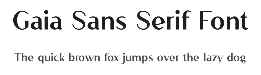 Gaia Sans Serif Font by vpcreativeshop — Display Font