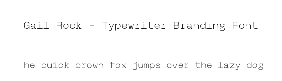 Gail Rock – Typewriter Branding Font by Casloop Studio — Decorative Font