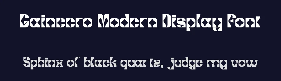 Gaincero Modern Display Font by Muksal Creative — Display Font — thumbnail 2
