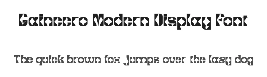 Gaincero Modern Display Font by Muksal Creative — Display Font