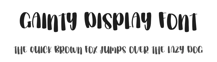 Gainty Display Font by Corportype — Display Font