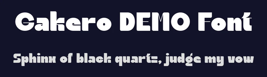 Gakero DEMO Font by Say Studio — Sans Serif Font — thumbnail 2