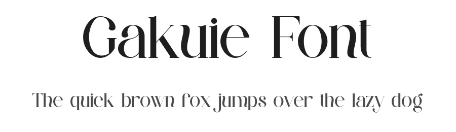 Gakuie Font by ErmediaStudio — Display Font