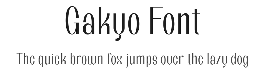 Gakyo Font by Ardyanatypes — Sans Serif Font