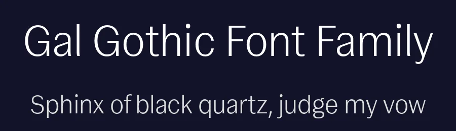 Gal Gothic Font Family by Blackletra — Sans Serif Font — thumbnail 2