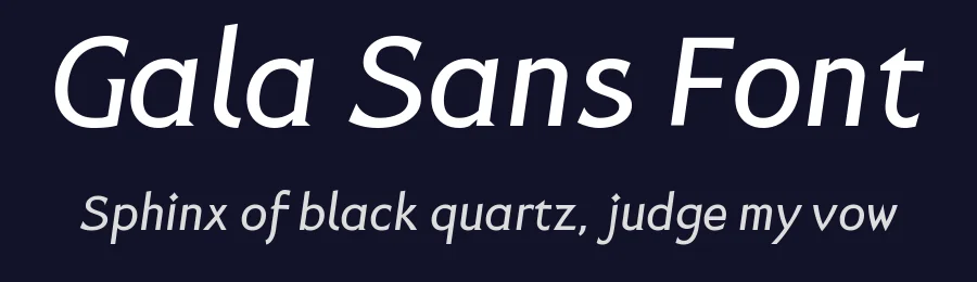 Gala Sans Font by xiaodong lin — Decorative Font — thumbnail 2
