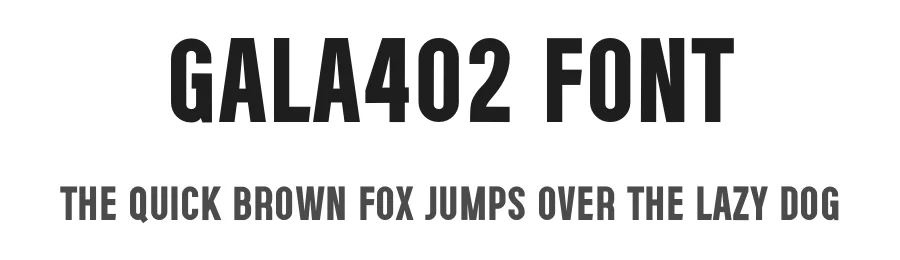 Gala402 Font by freeject.net Design — Sans Serif Font